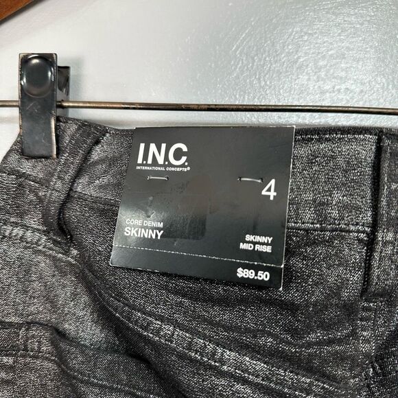 INC International Concepts Women’s Jeans sz 4 Mid Rise Skinny NEW #F135 - Picture 5 of 12